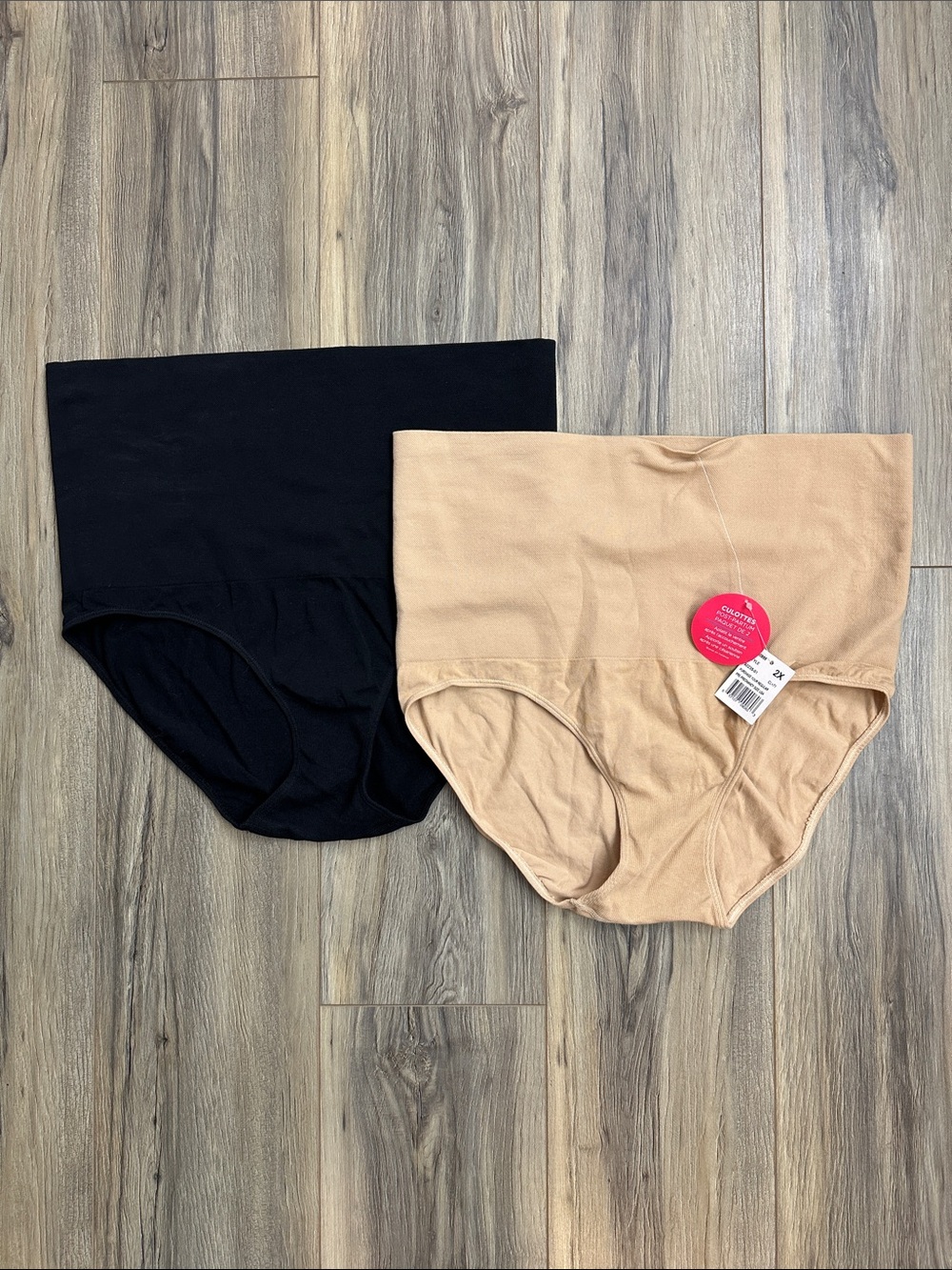 Motherhood Maternity High-Waist Post Partum Panties Briefs - Black & Nude